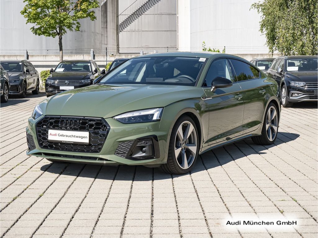 Audi A5 2023 г. Зелёный, пробег 39278 км