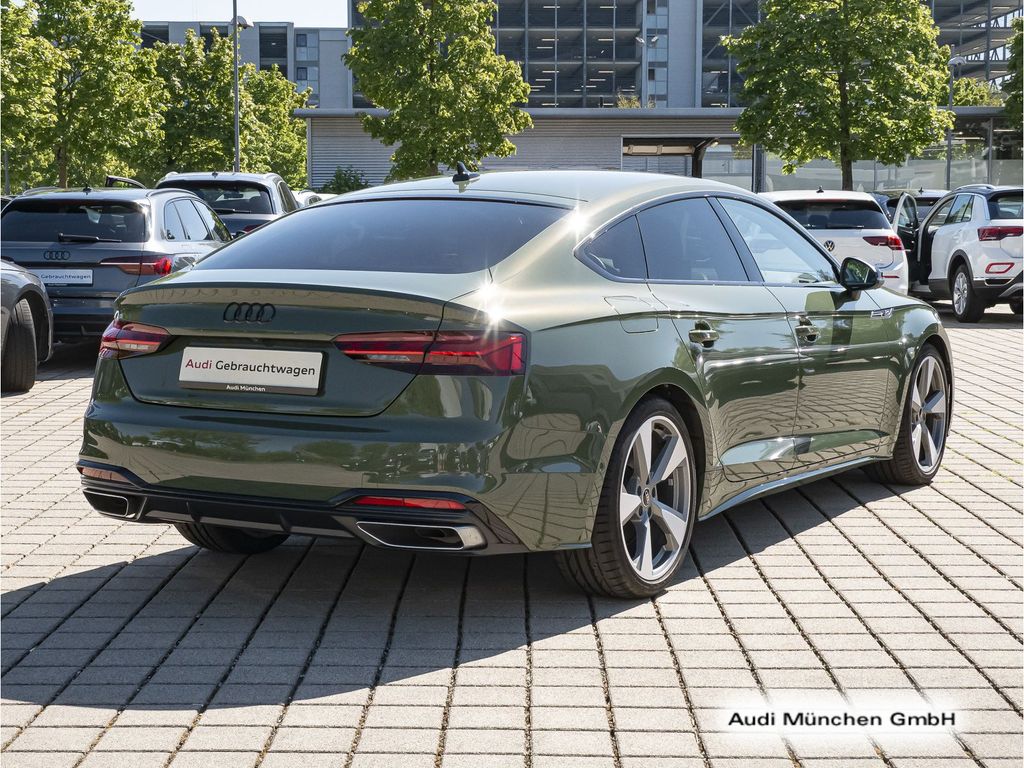 Audi A5 2023 г. Зелёный, пробег 39278 км