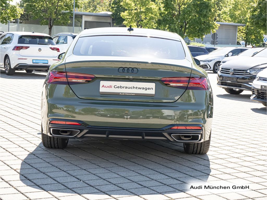 Audi A5 2023 г. Зелёный, пробег 39278 км