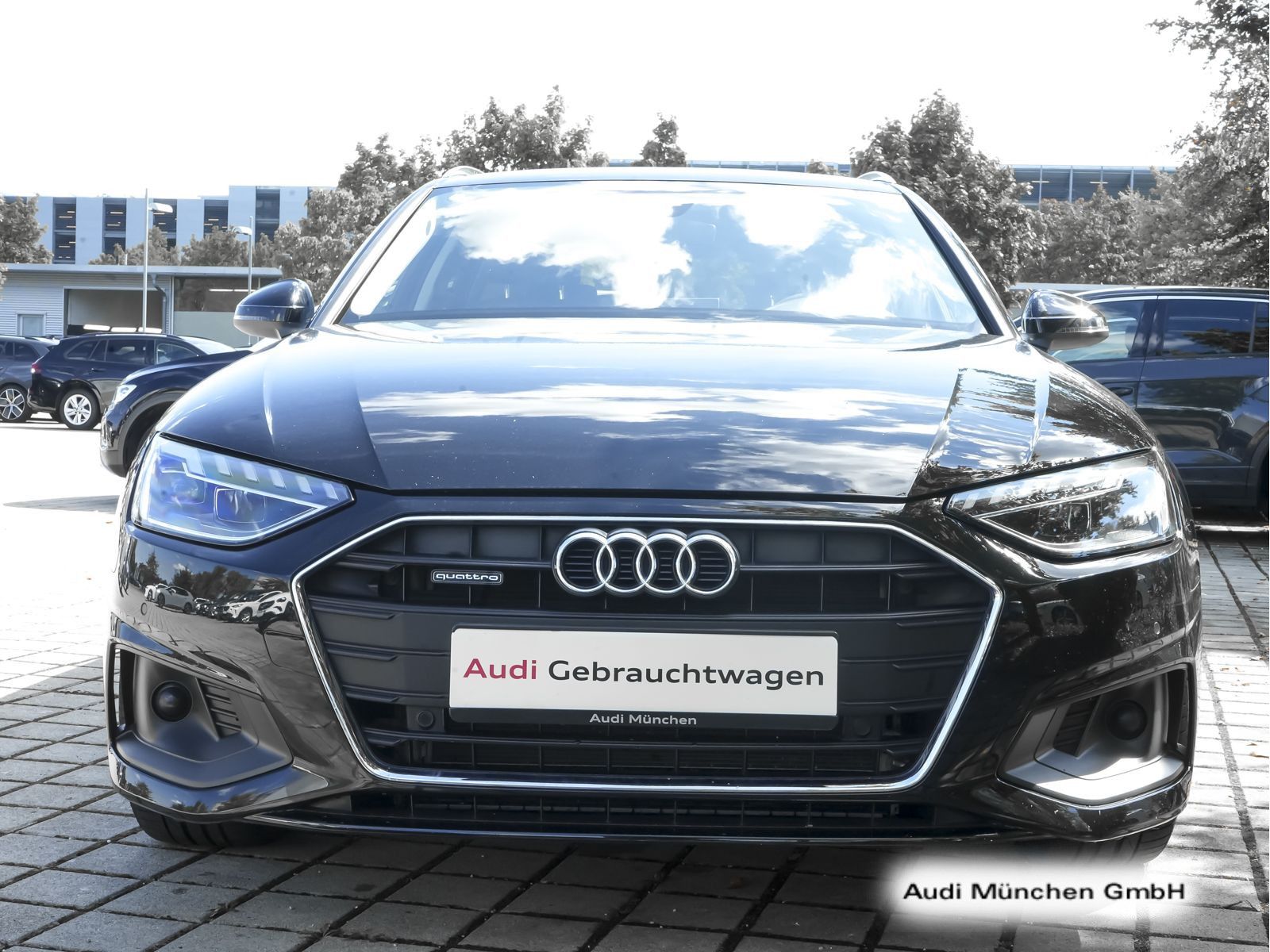 Audi A4 2023 г. Чёрный, пробег 57975 км