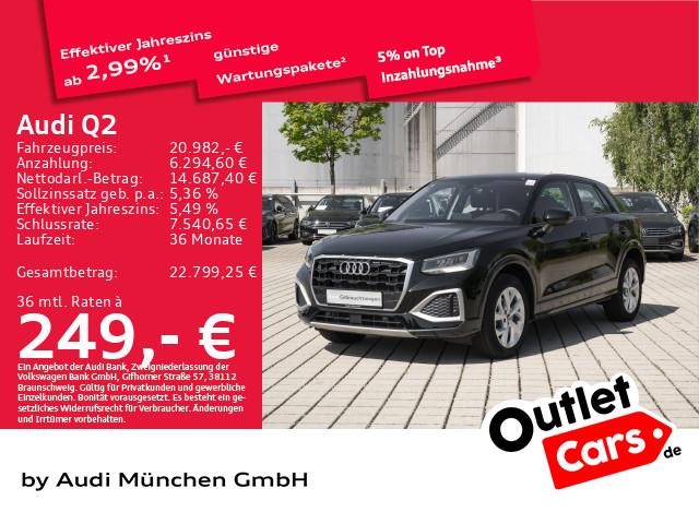 Audi Q2 2023 г. Чёрный, пробег 47360 км