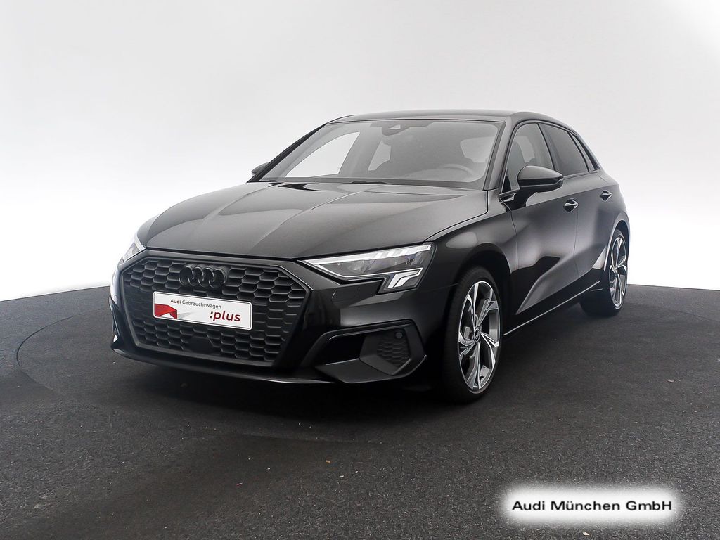 Audi A3 2023 г. Чёрный, пробег 44062 км