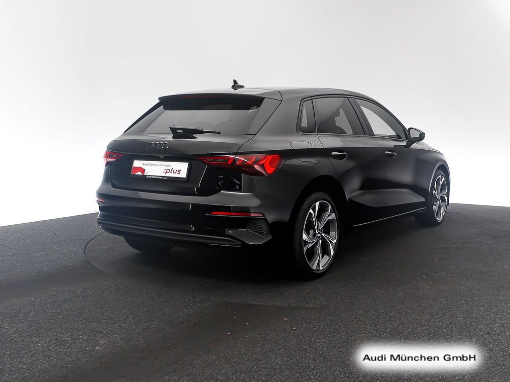 Audi A3 2023 г. Чёрный, пробег 44062 км