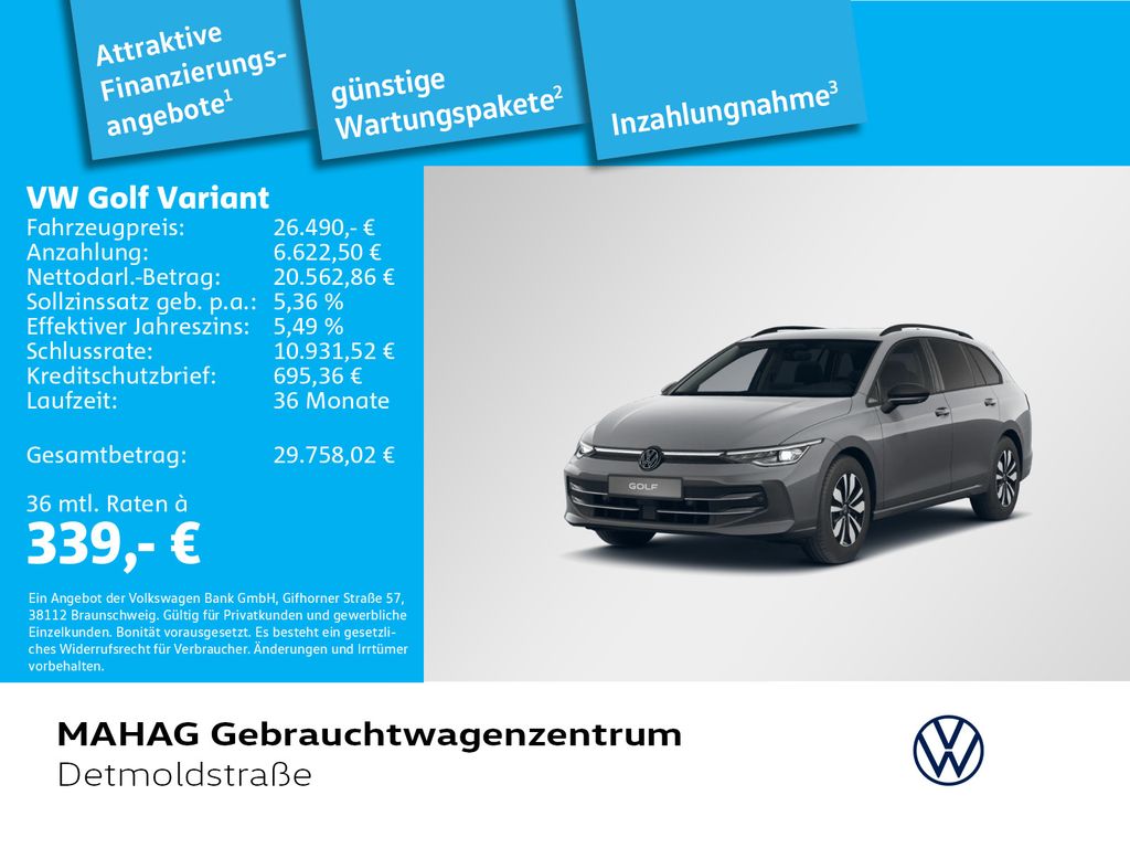 Volkswagen Golf 2025 г. Серый, пробег 26255 км