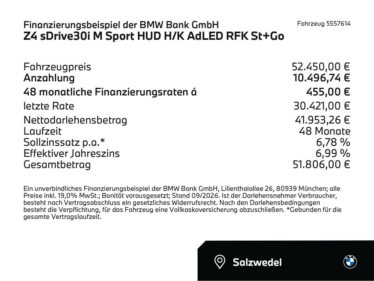 BMW Z4 2025 г. Чёрный, пробег 14986 км