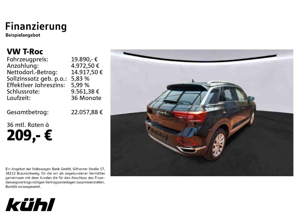 Volkswagen T-Roc 2023 г. Чёрный, пробег 53880 км
