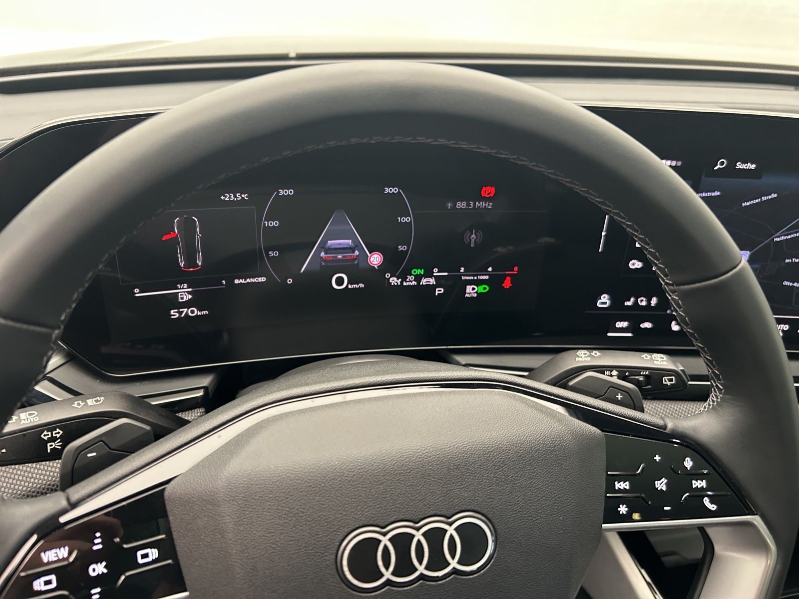 Audi A6 2025 г. Чёрный, пробег 14855 км