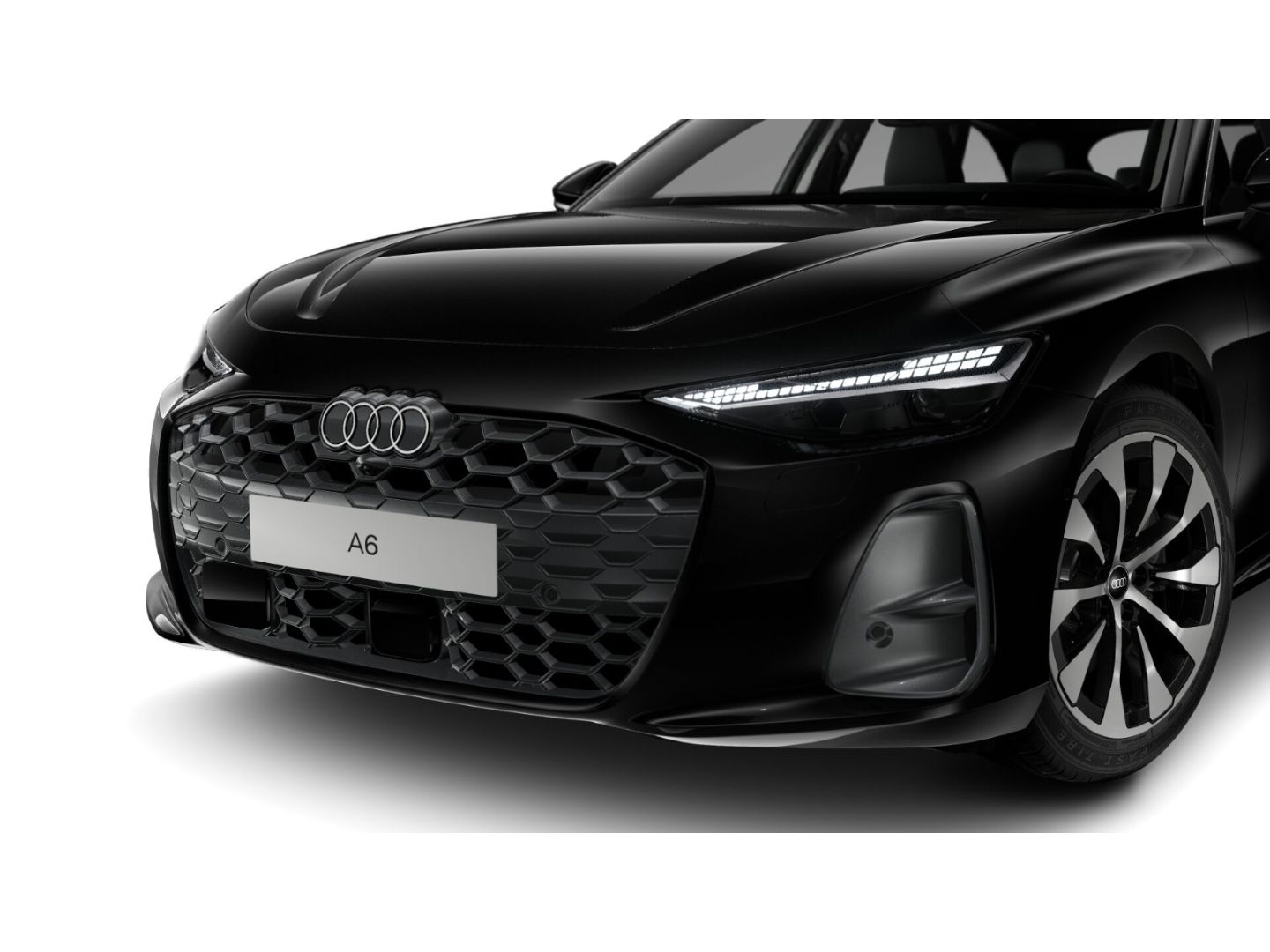 Audi A6 2025 г. Чёрный, пробег 21613 км
