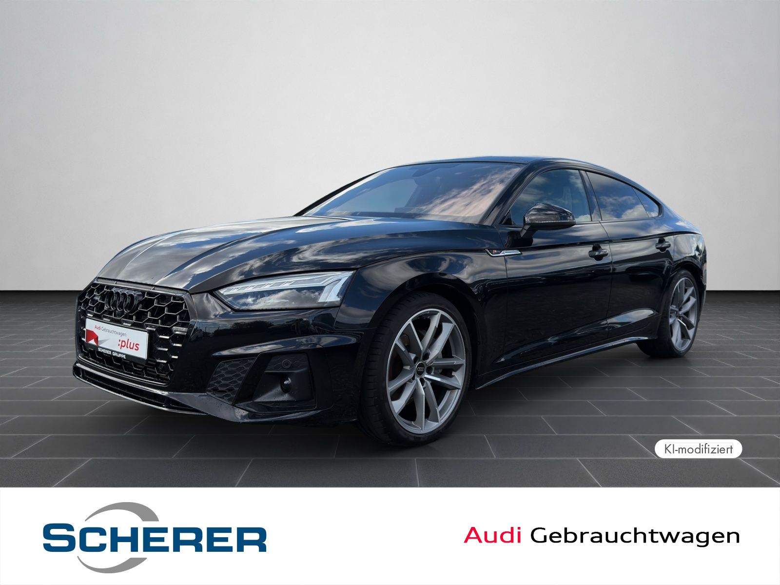 Audi A5 2023 г. Чёрный, пробег 37424 км