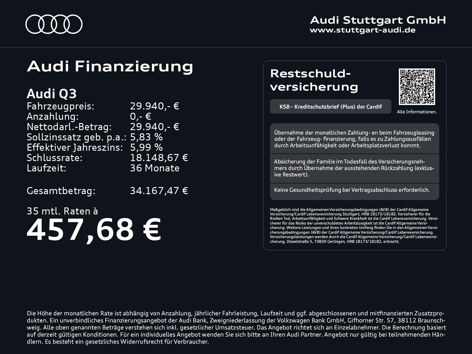 Audi Q3 2024 г. Белый, пробег 40519 км