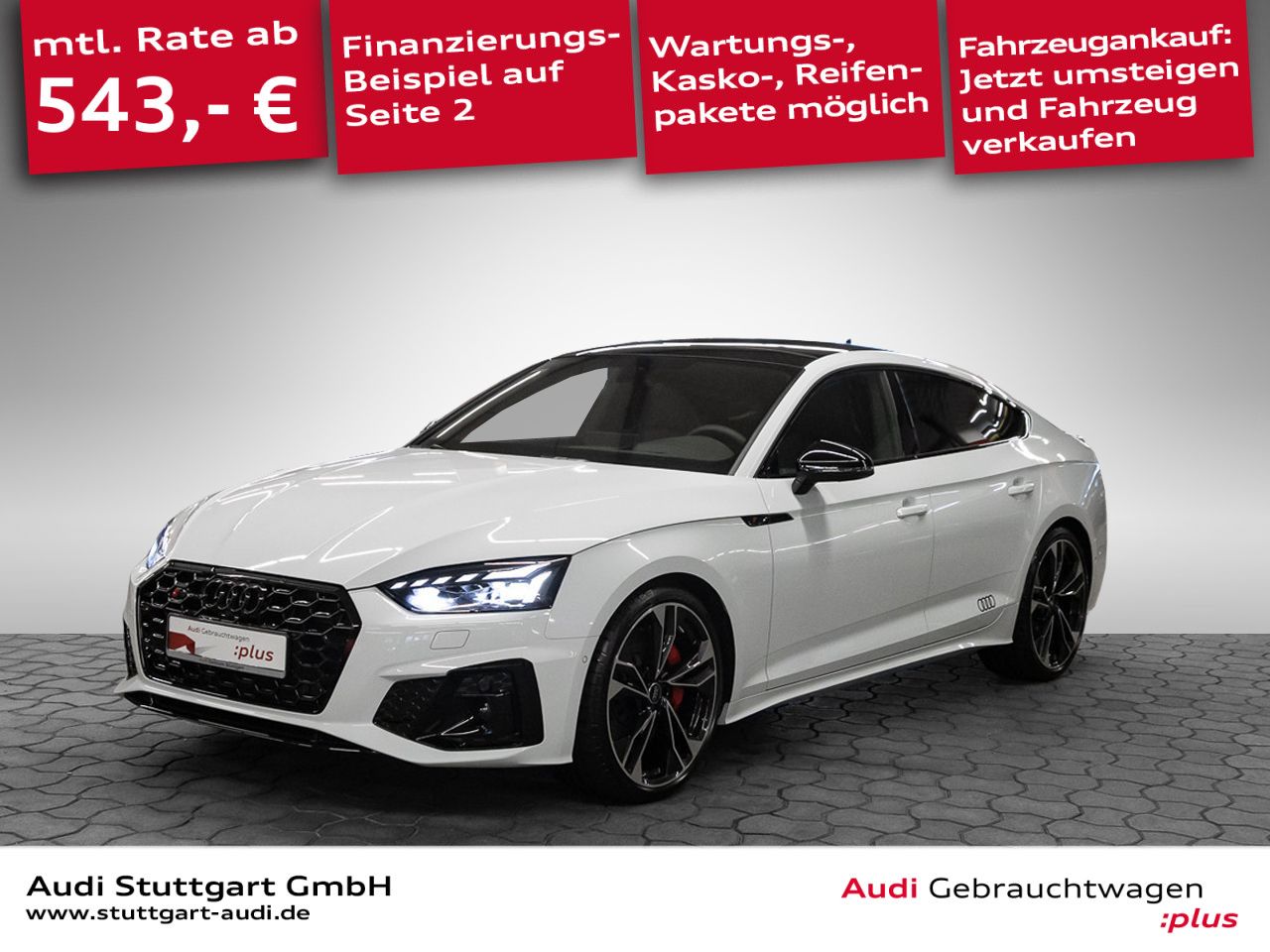 Audi S5 2024 г. Чёрный, пробег 9897 км