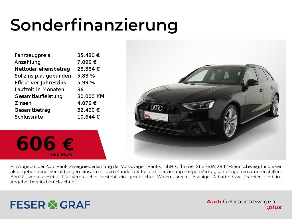 Audi A4 2024 г. Чёрный, пробег 29999 км