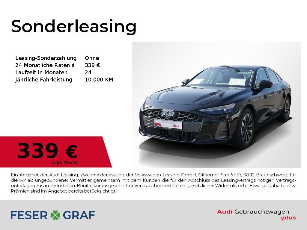 Audi A6 2025 г. Чёрный, пробег 26750 км