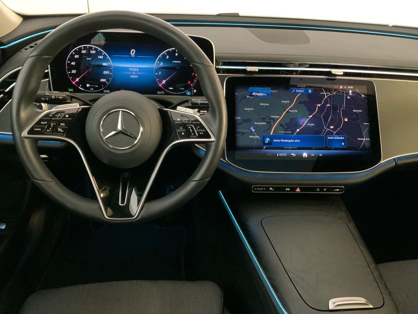 Mercedes-Benz E 200 2025 г. Чёрный, пробег 45130 км