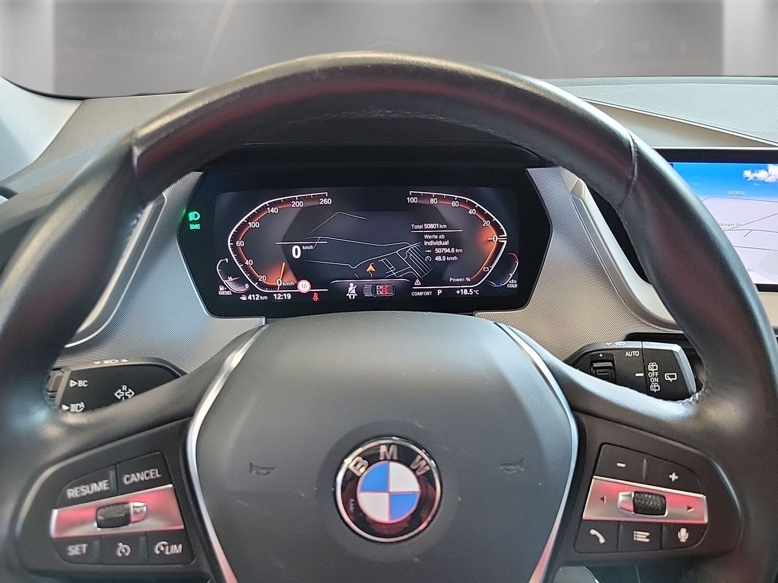 BMW 118 2023 г. Серый, пробег 50800 км