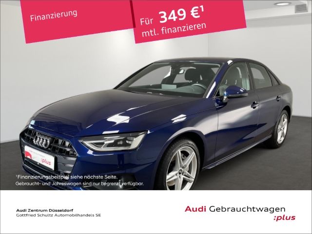 Audi A4 2021 г. Синий, пробег 52502 км