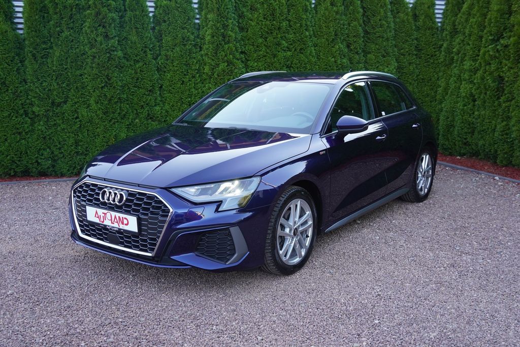 Audi A3 2022 г. Синий, пробег 23905 км