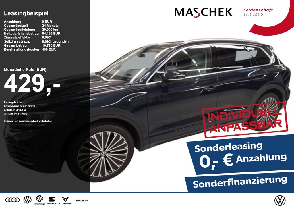 Volkswagen Touareg 2026 г. Синий, пробег 6300 км