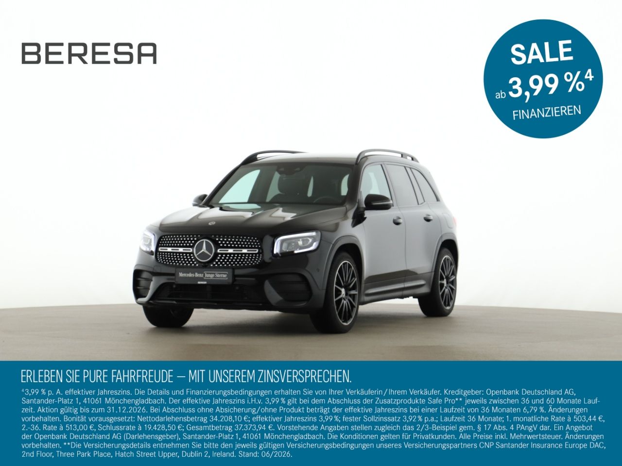 Mercedes-Benz GLB 200 2023 г. Чёрный, пробег 48449 км