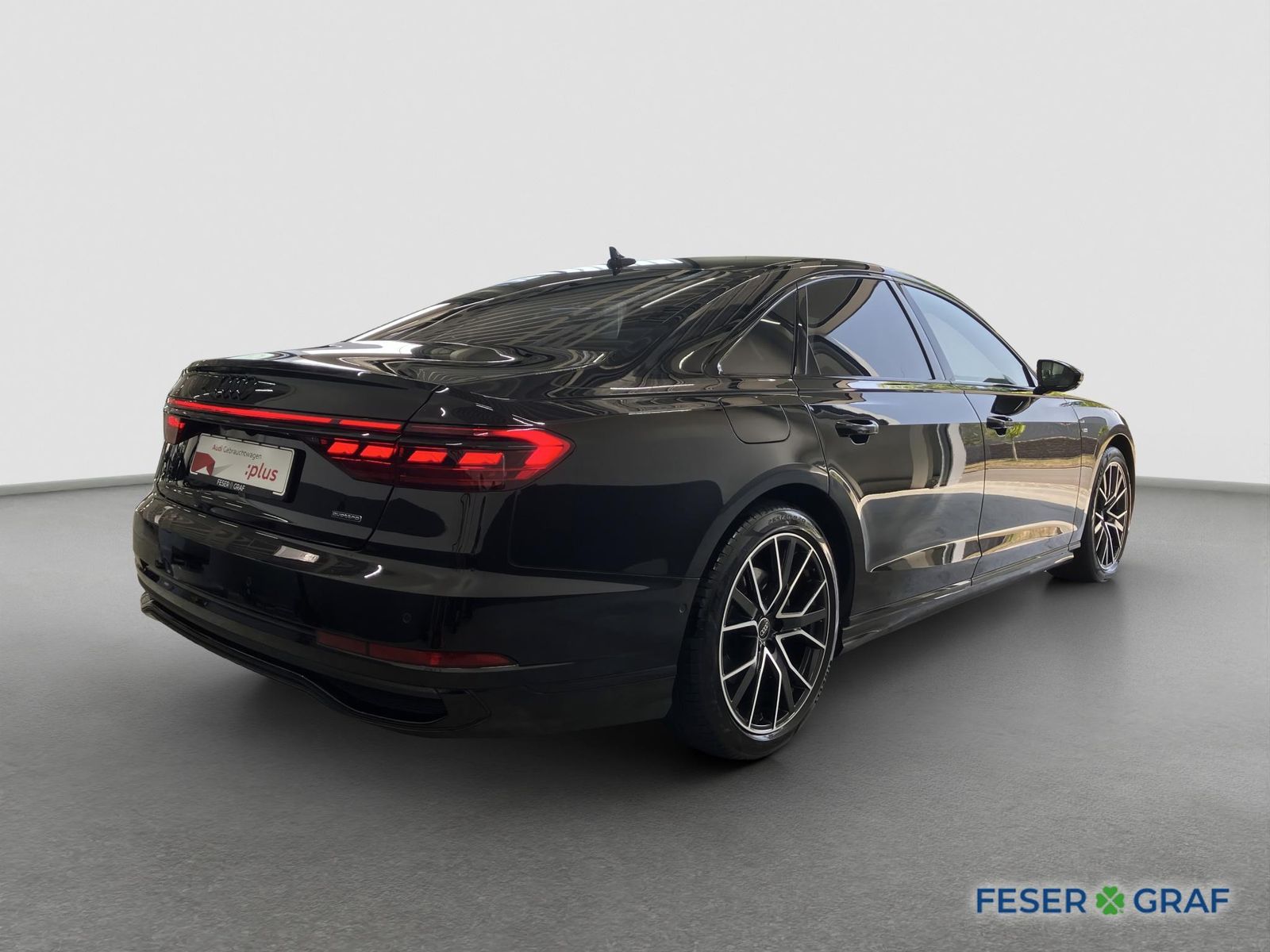 Audi A8 2023 г. Чёрный, пробег 40609 км