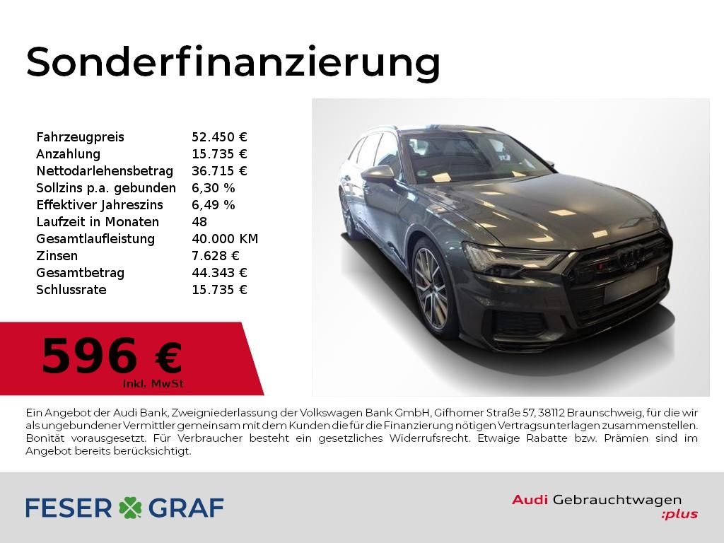 Audi S6 2023 г. Серый, пробег 21400 км