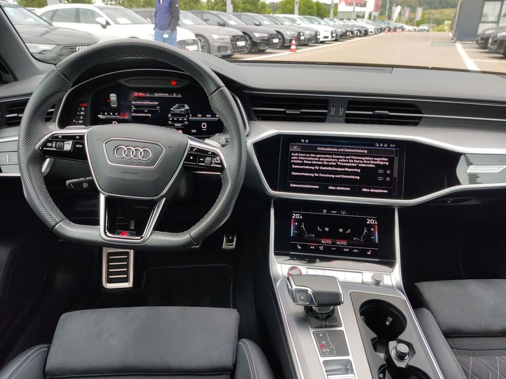 Audi S6 2024 г. Чёрный, пробег 40200 км