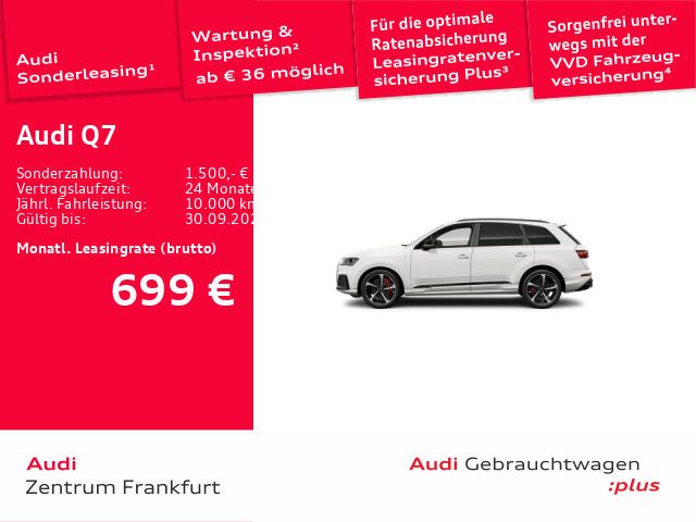 Audi Q7 2023 г. Белый, пробег 42038 км