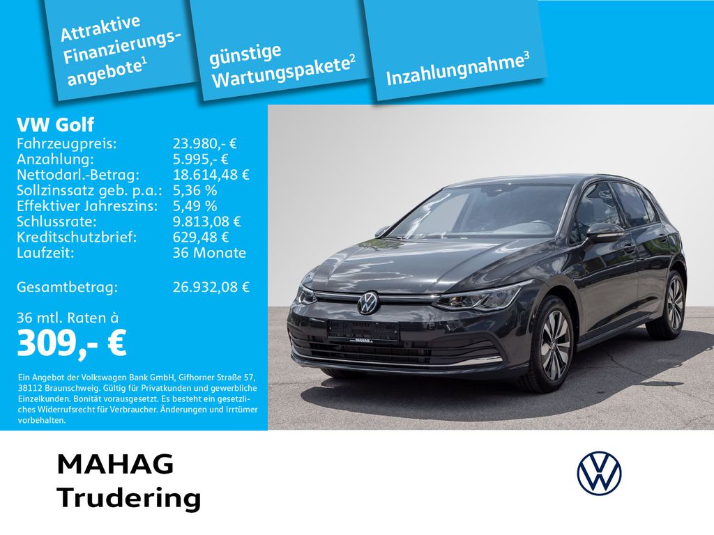 Volkswagen Golf 2024 г. Серый, пробег 54971 км