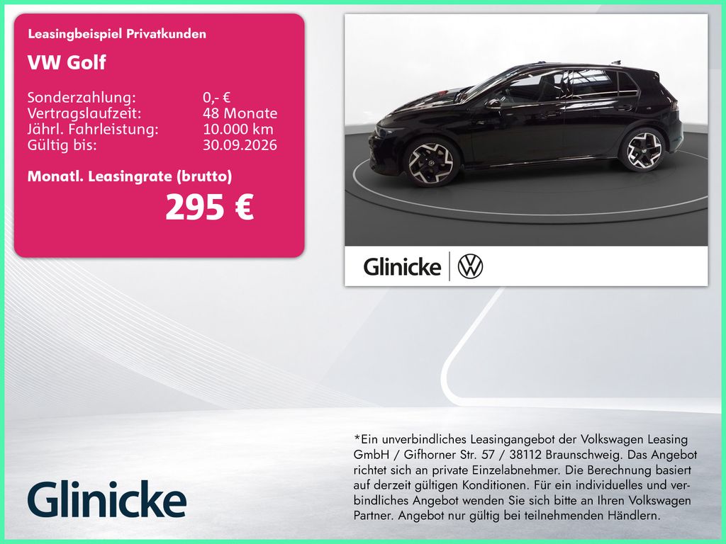 Volkswagen Golf 2025 г. Чёрный, пробег 8260 км