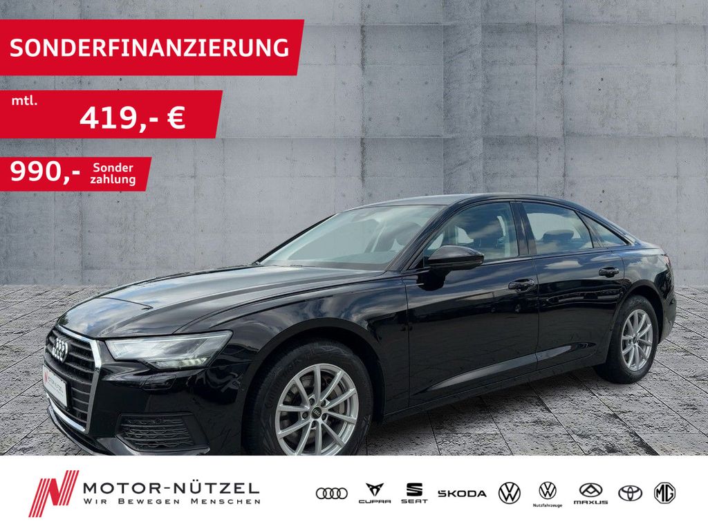 Audi A6 2023 г. Чёрный, пробег 26423 км