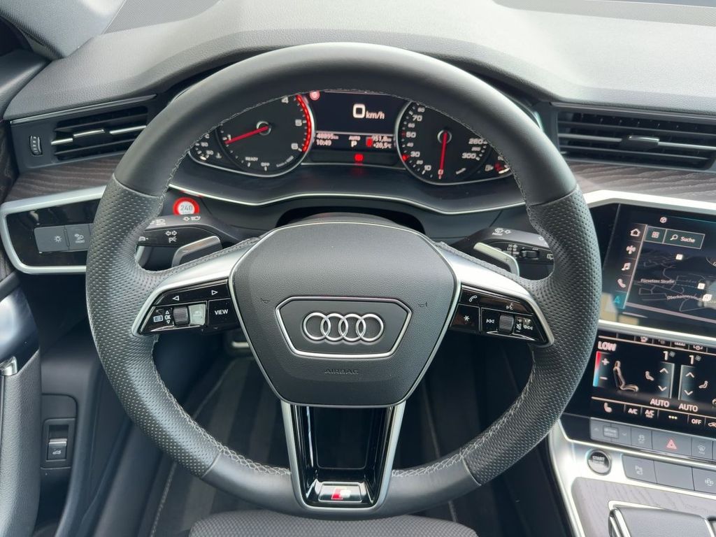 Audi A6 2023 г. Чёрный, пробег 48895 км
