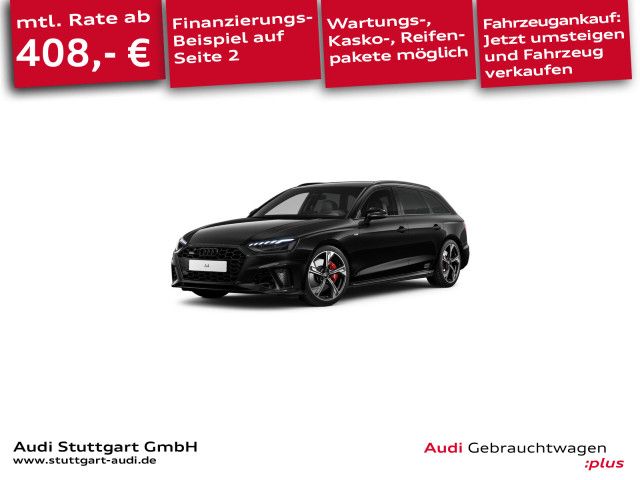 Audi A4 2023 г. Чёрный, пробег 51296 км
