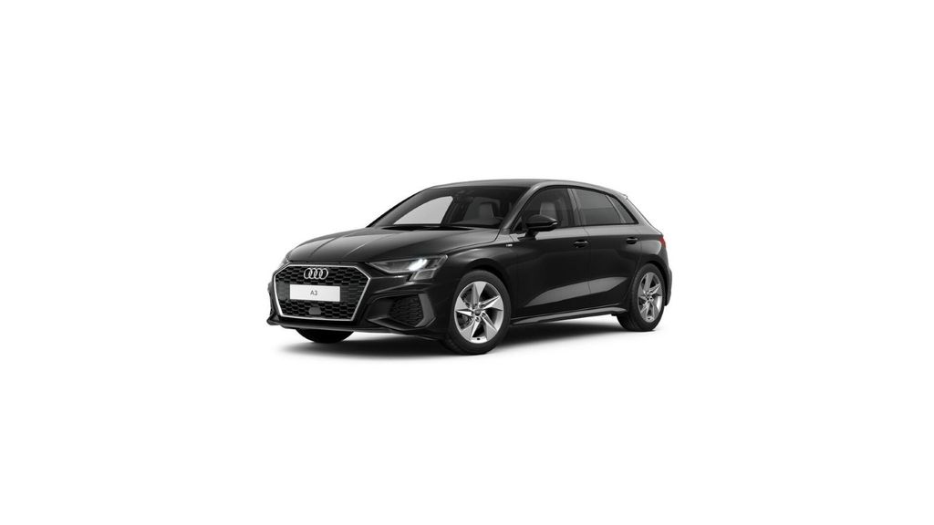 Audi A3 2023 г. Чёрный, пробег 54700 км