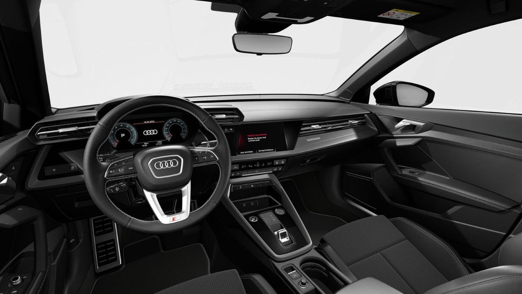 Audi A3 2023 г. Чёрный, пробег 54700 км