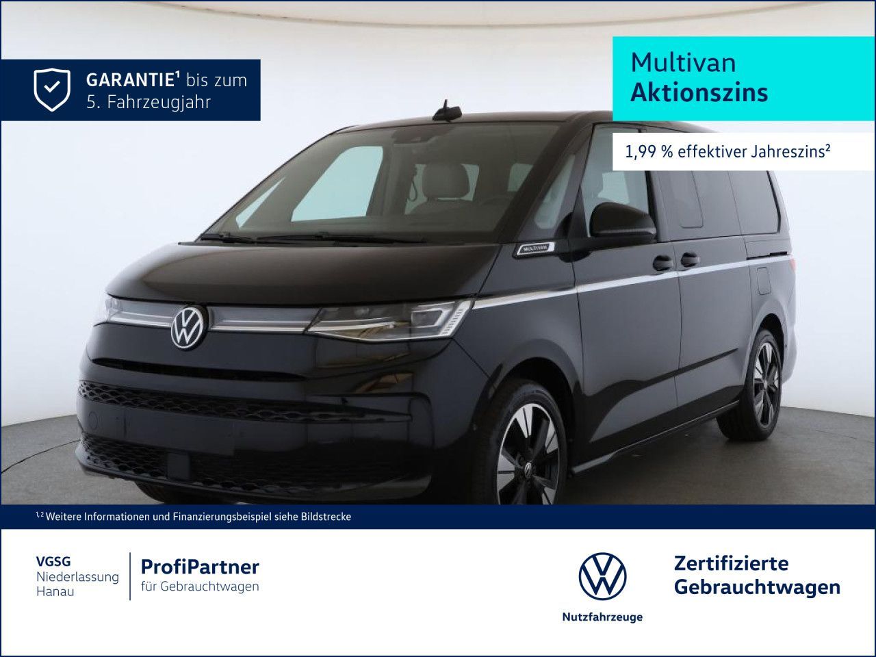 Volkswagen T7 MULTIVAN 2024 г. Чёрный, пробег 6769 км
