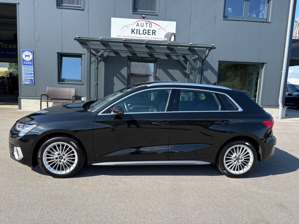Audi A3 2022 г. Чёрный, пробег 39573 км