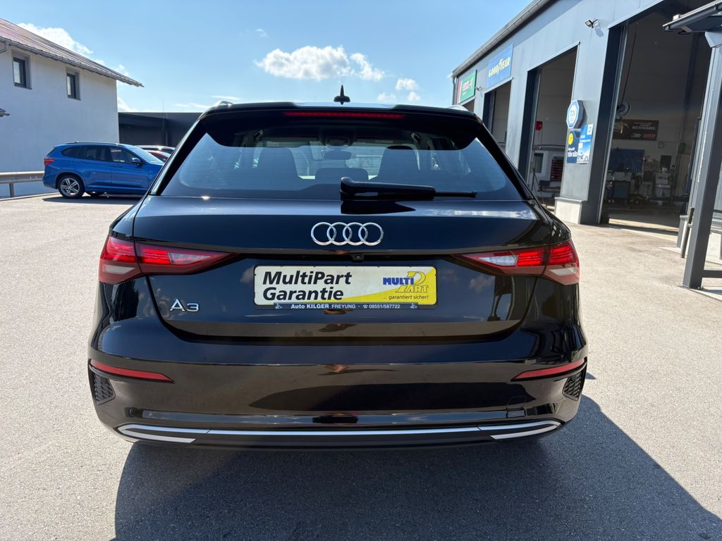Audi A3 2022 г. Чёрный, пробег 39573 км