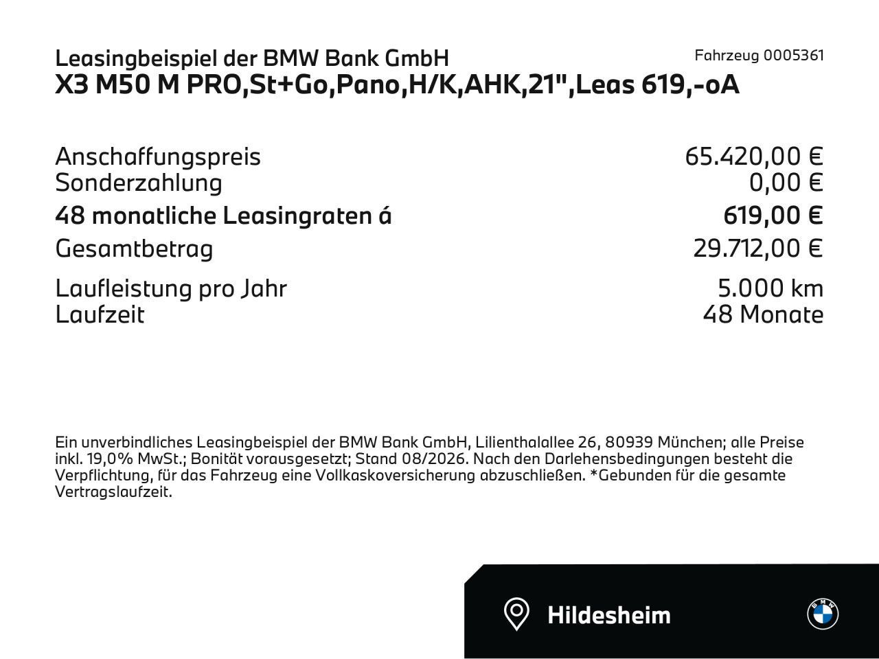 BMW X3 M50 2025 г. Чёрный, пробег 16325 км