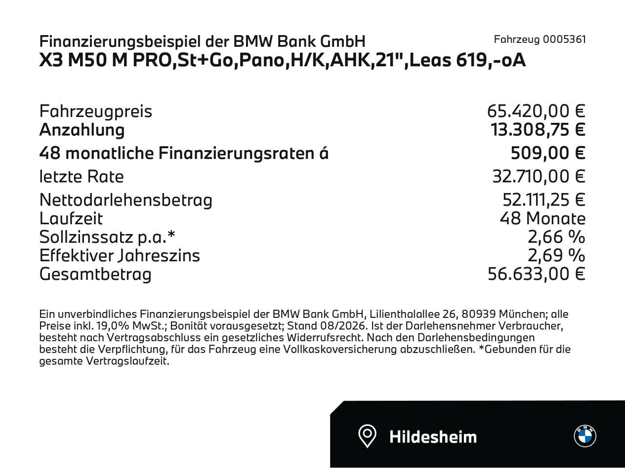 BMW X3 M50 2025 г. Чёрный, пробег 16325 км