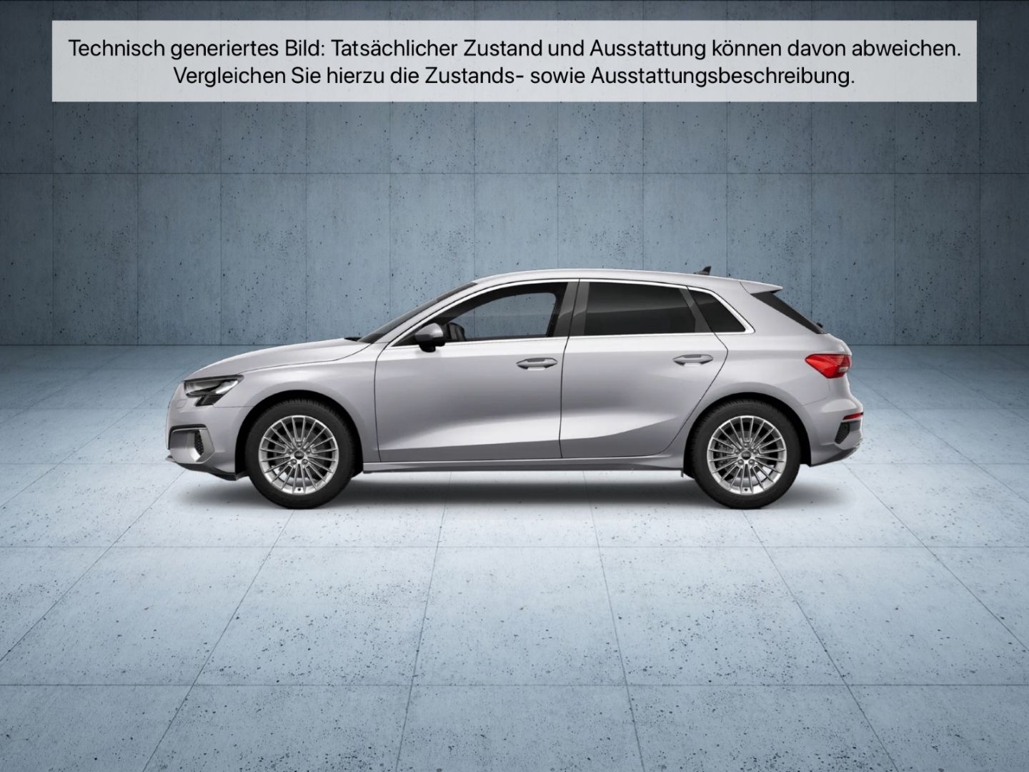 Audi A3 2023 г. Серебристый, пробег 30395 км