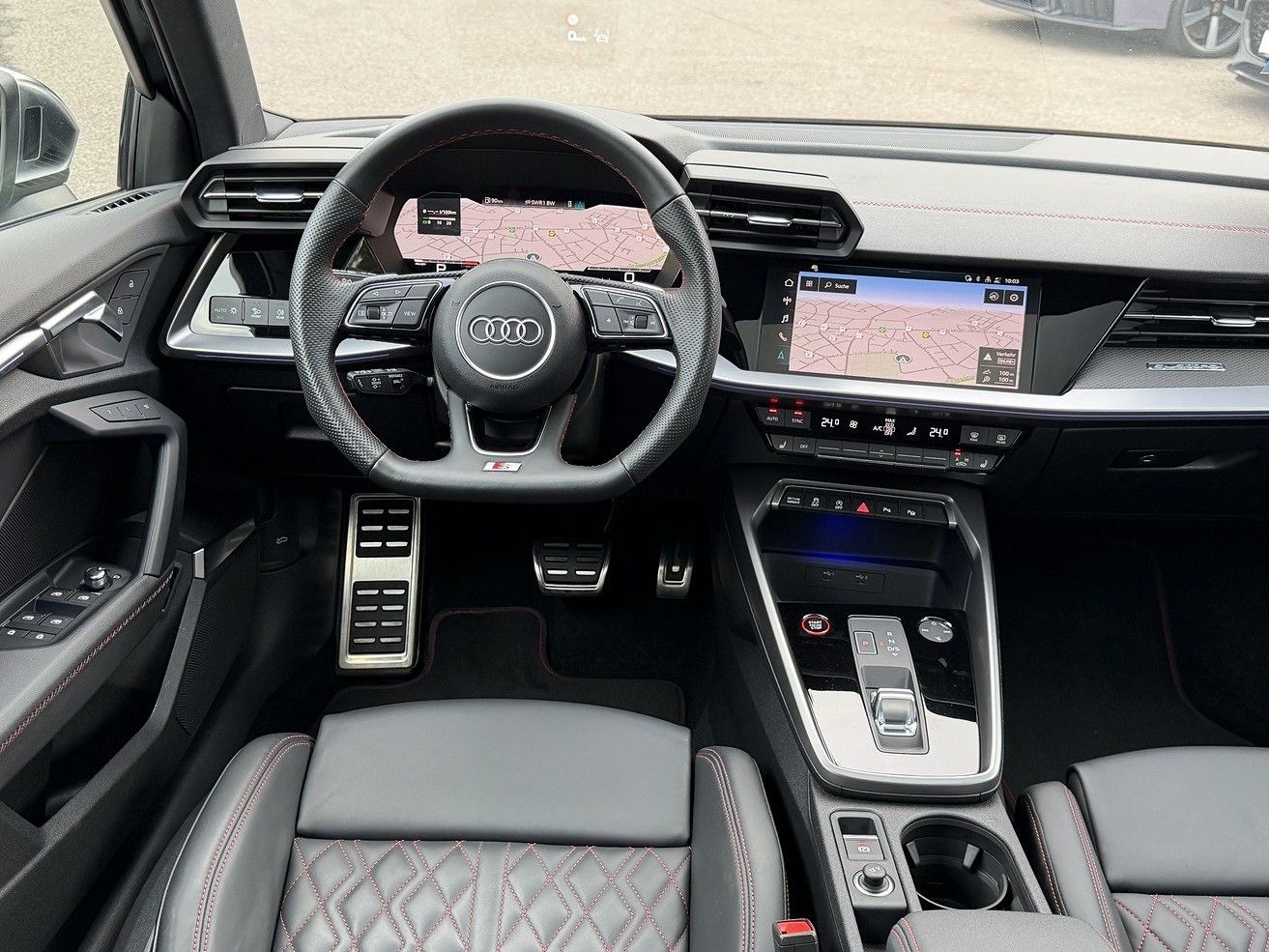Audi S3 2024 г. Серый, пробег 47000 км