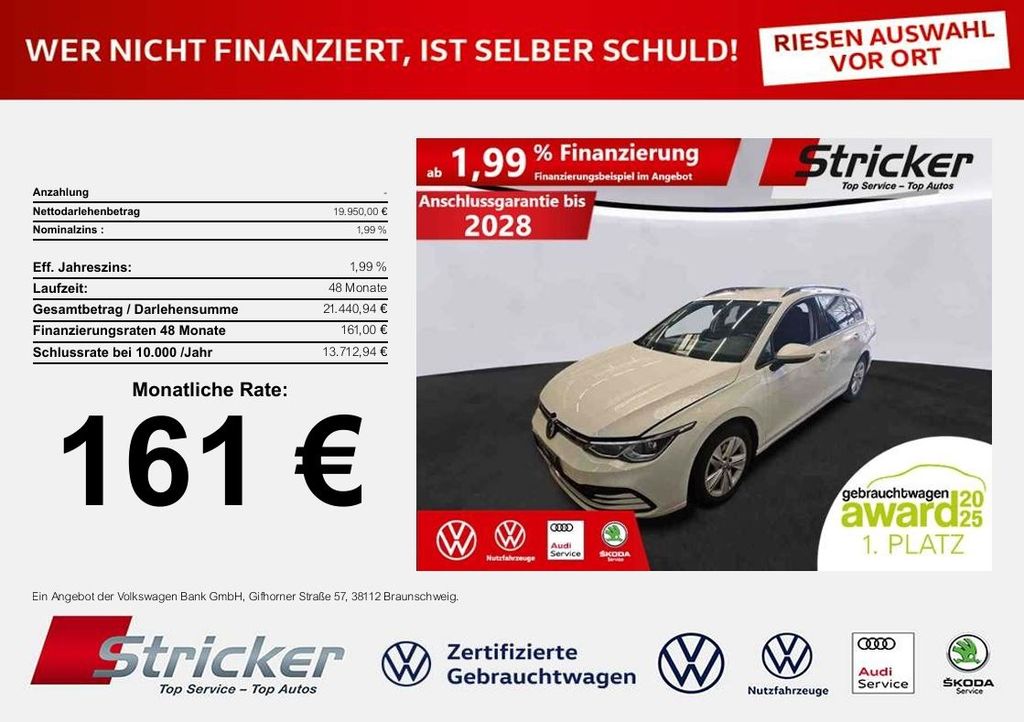 Volkswagen Golf 2023 г. Белый, пробег 42670 км