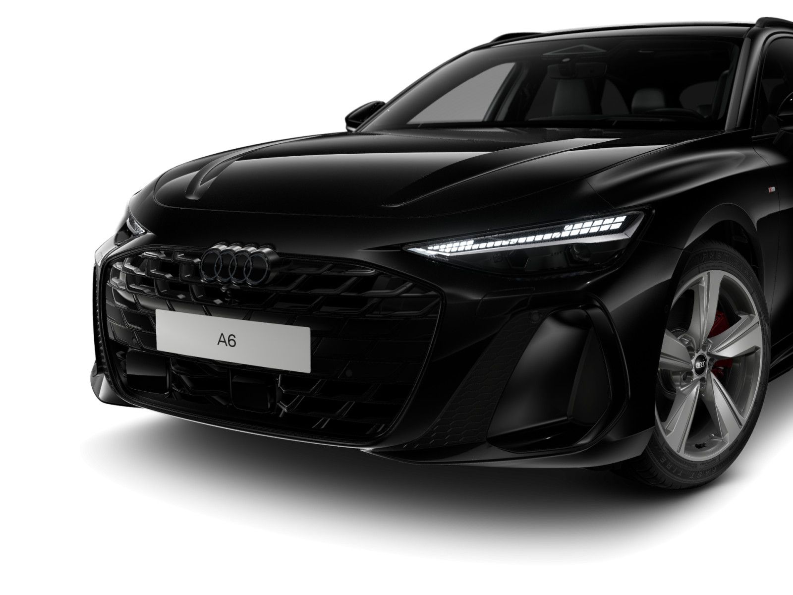 Audi A6 2026 г. Чёрный, пробег 28127 км
