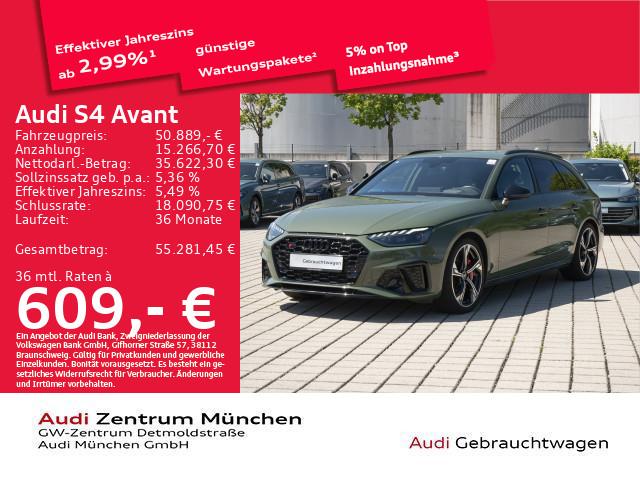 Audi S4 2024 г. Зелёный, пробег 35528 км
