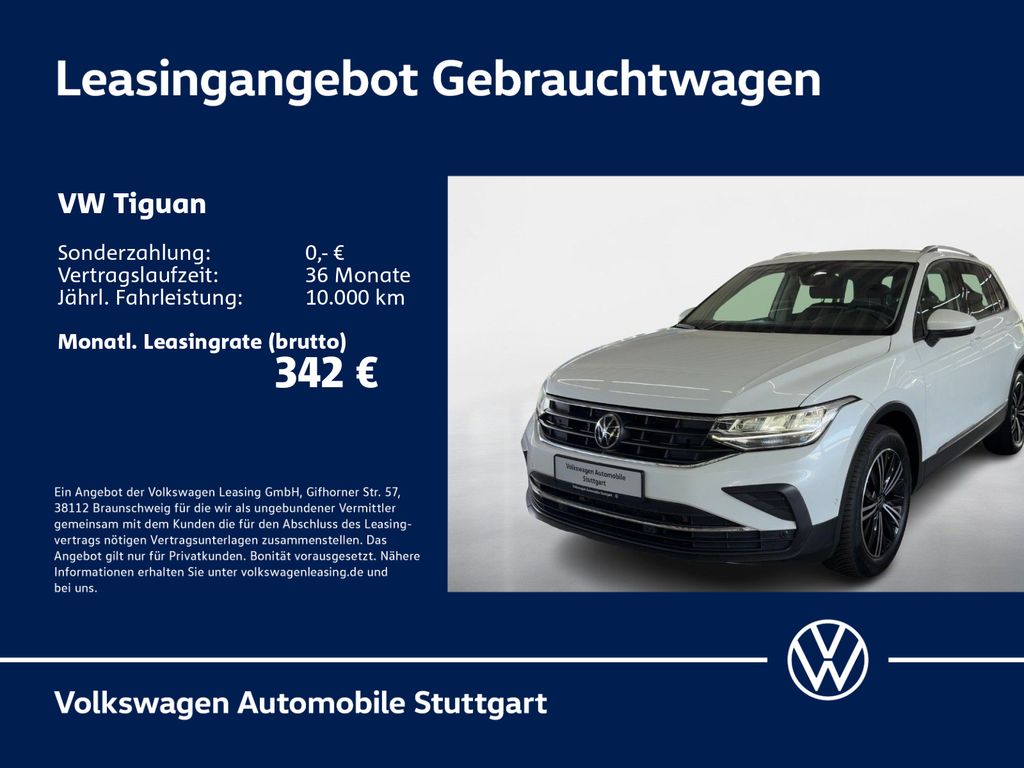 Volkswagen Tiguan 2022 г. Белый, пробег 39836 км
