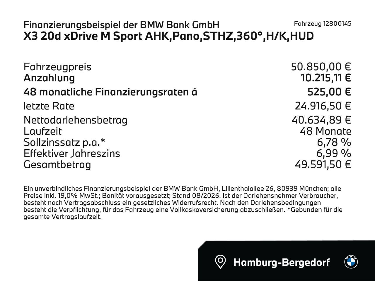 BMW X3 2024 г. Чёрный, пробег 16292 км