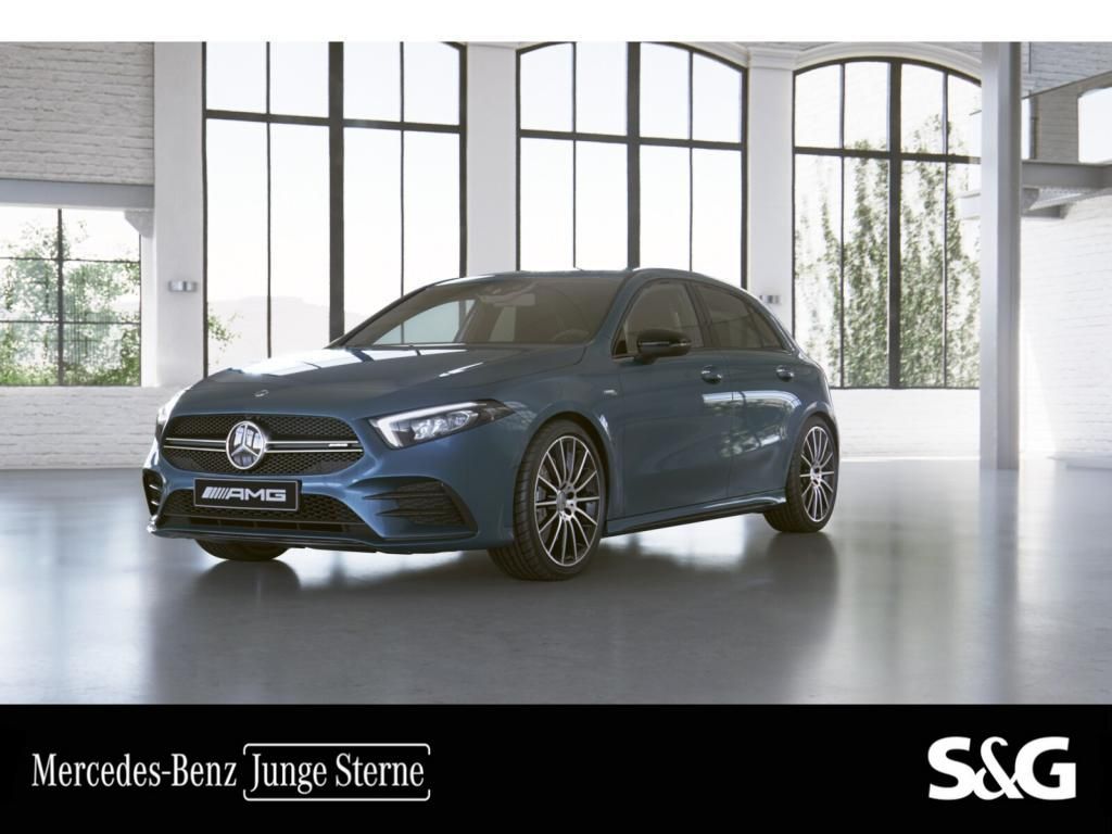 Mercedes-Benz A 35 AMG 2022 г. Синий, пробег 40630 км