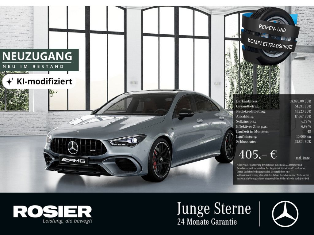 Mercedes-Benz CLA 45 AMG 2024 г. Серебристый, пробег 28221 км