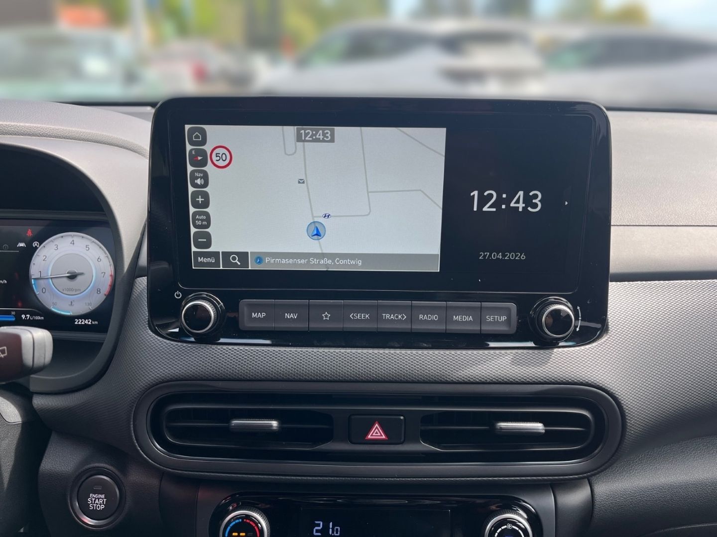Hyundai Kona 2022 г. Чёрный, пробег 54805 км