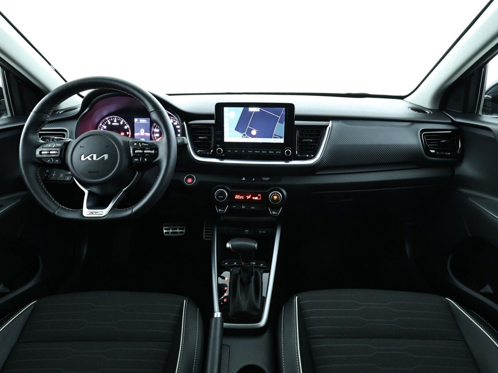 Kia Stonic 2023 г. Чёрный, пробег 58574 км